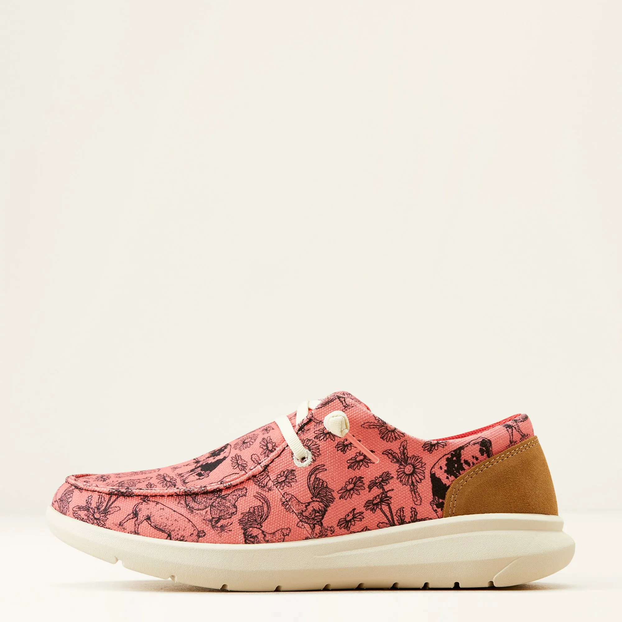 Women's Ariat Coral Livestock Print Hilo Round Toe Shoes